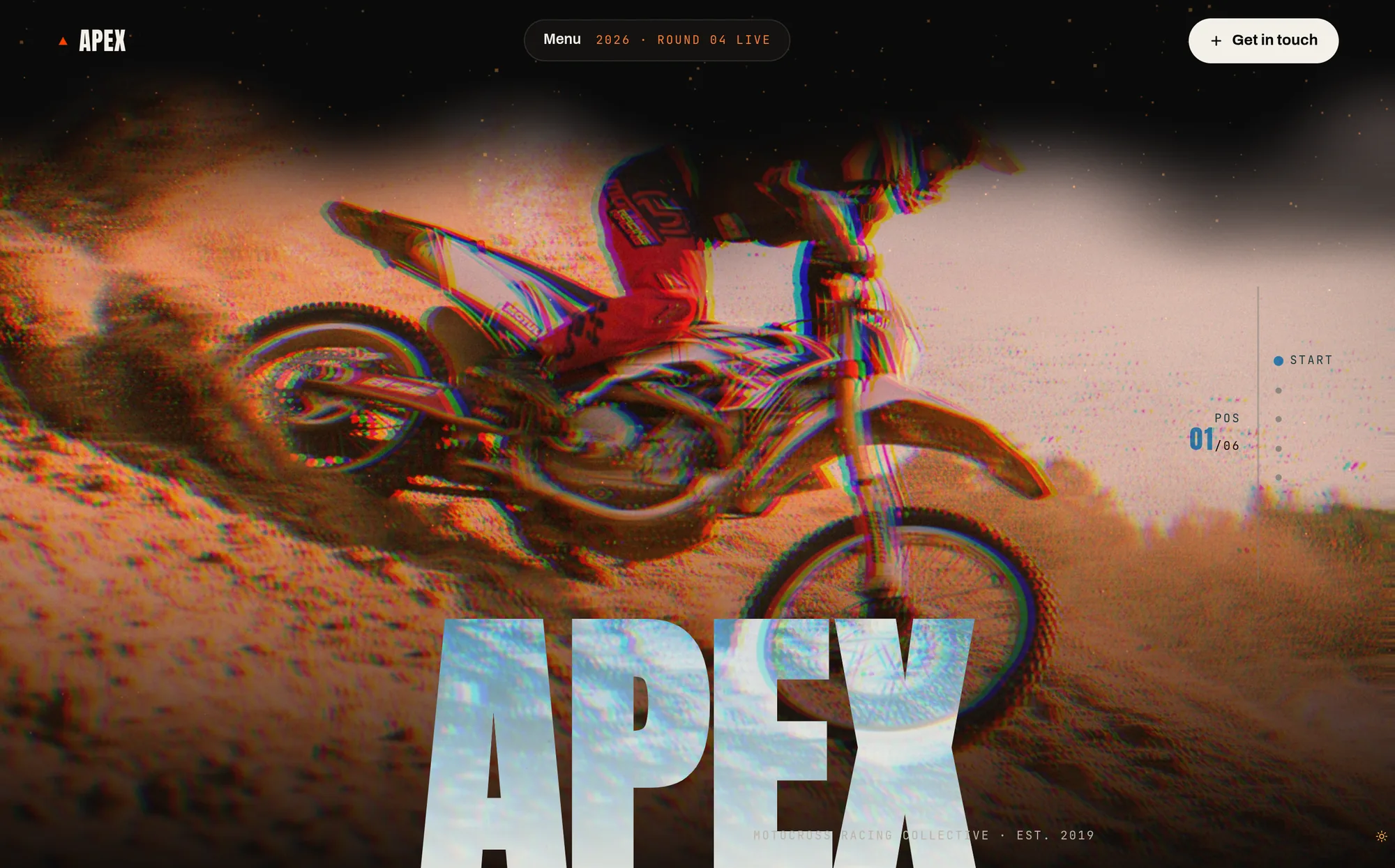 APEX — Motocross Racing Collective — website preview