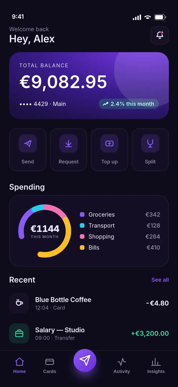 Aurora — mobile app preview