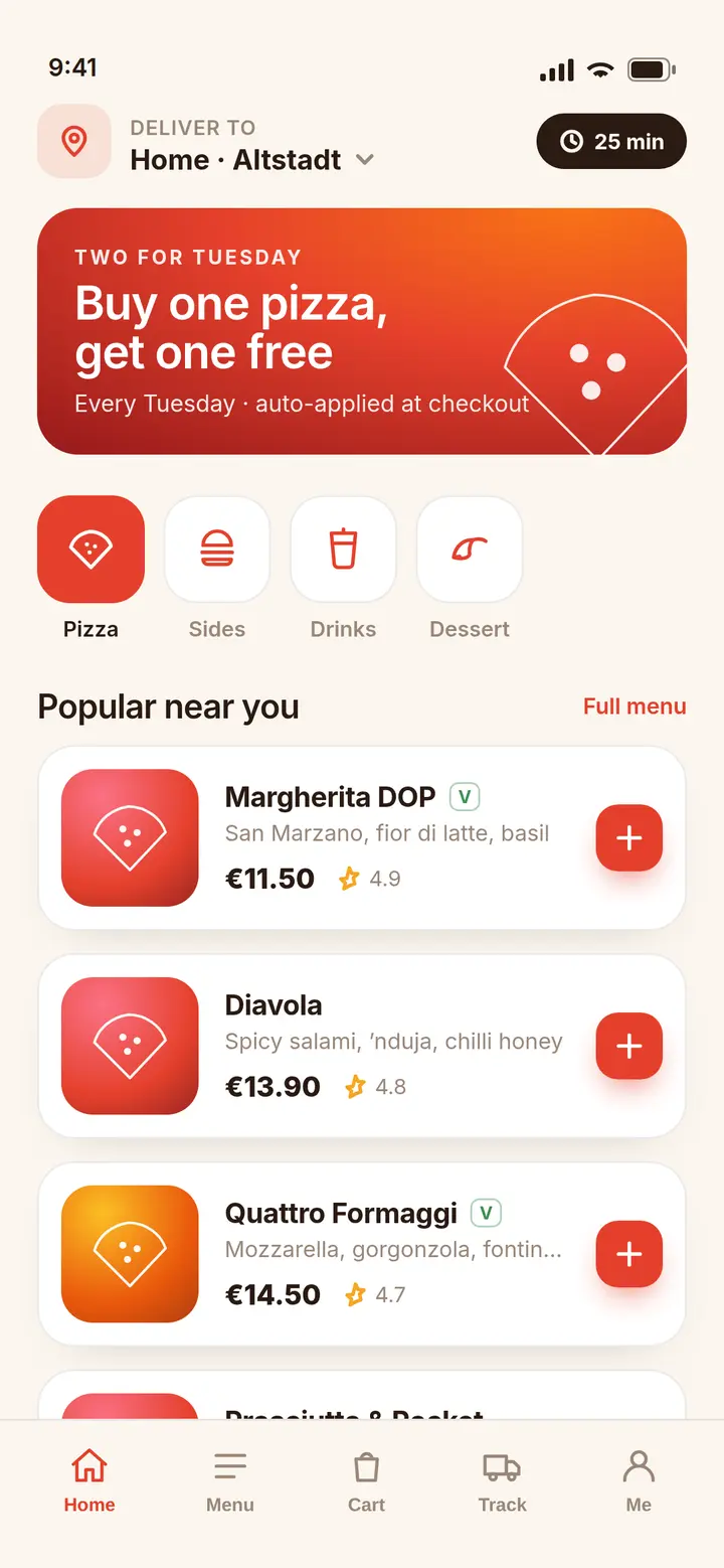 Forno — mobile app preview
